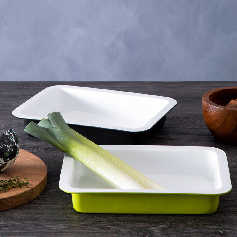 Lime Green Rectangle Roasting Dish | Ecocook