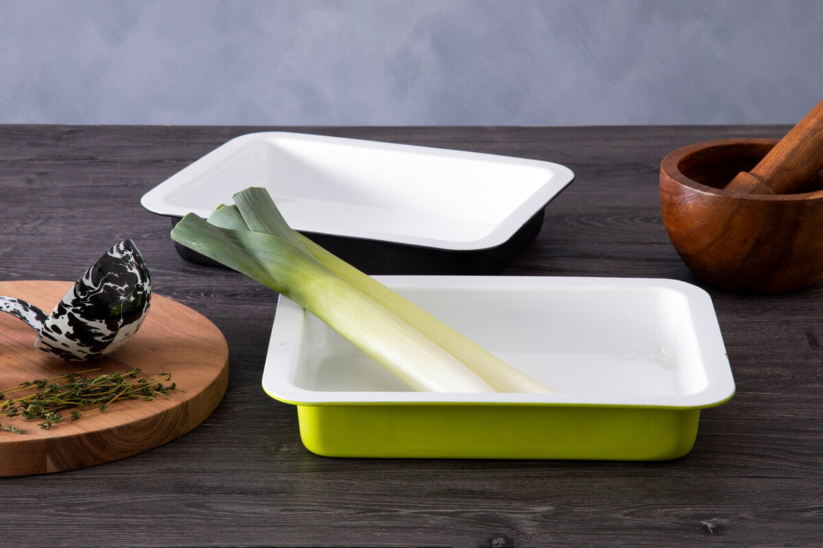 Lime Green Rectangle Roasting Dish | Ecocook