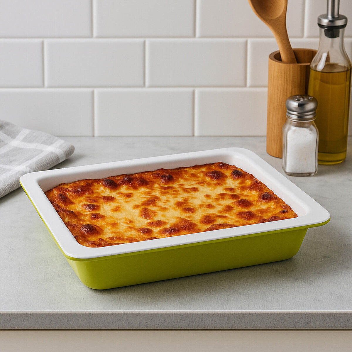 Lime Green Baking Dish | Ecocook