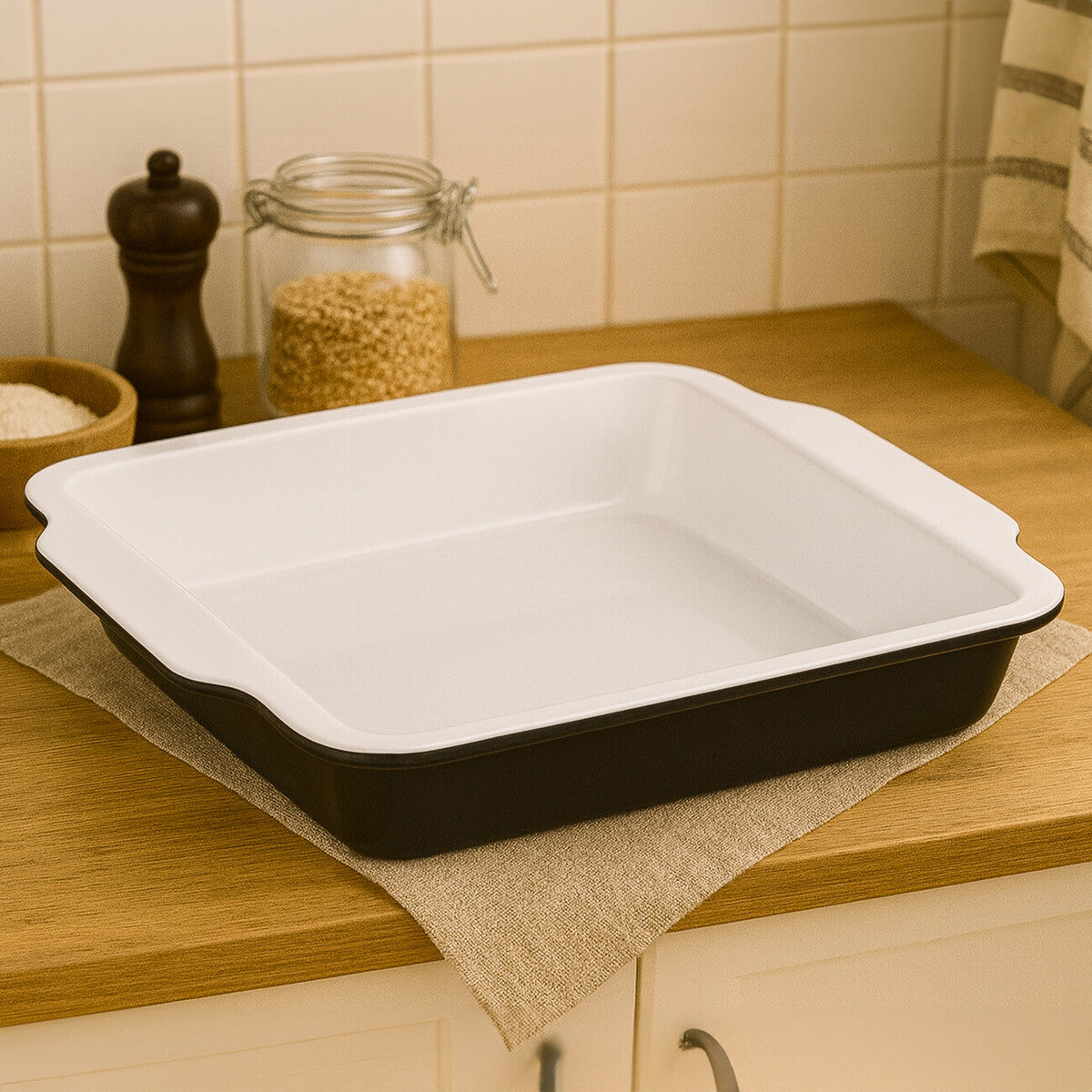 Black Baking Dish with Handles | Ecocook