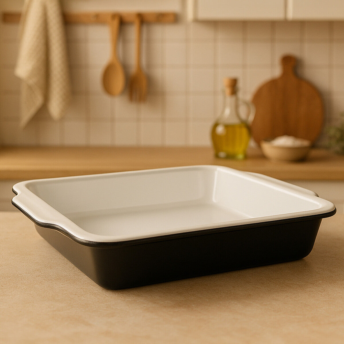 Black Baking Dish with Handles | Ecocook