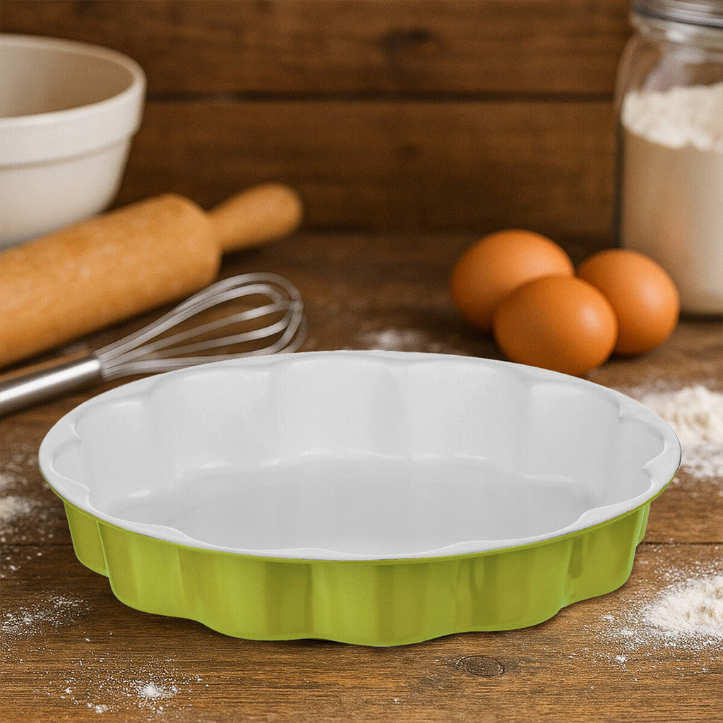 Ecocook Lime Green Flan Dish.