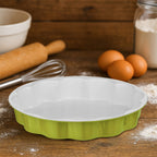Ecocook Lime Green Flan Dish.