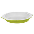Lime Green and White Metal Cake Tin | Ecocook