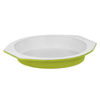 Lime Green and White Metal Cake Tin | Ecocook