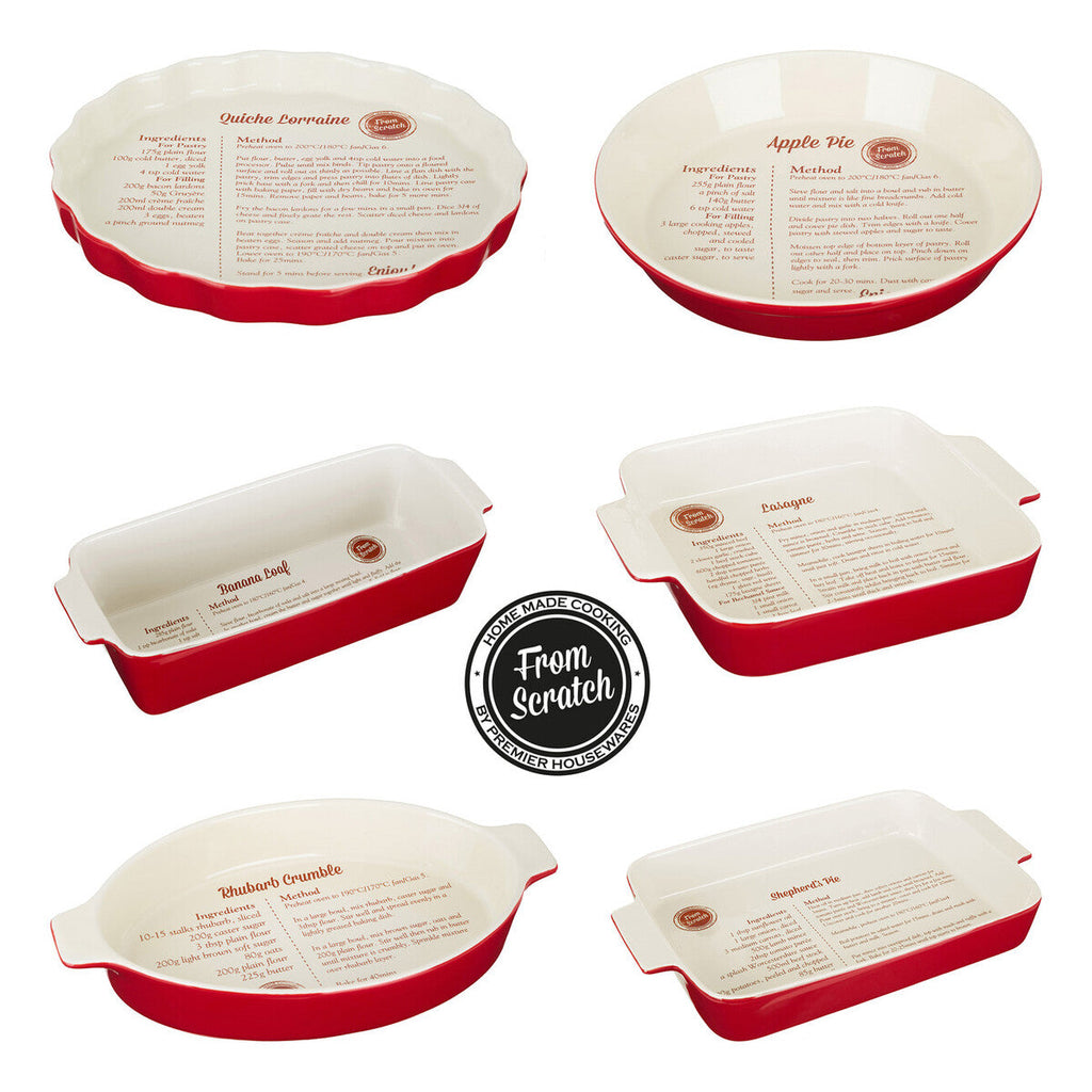 Red Stoneware Rectangular Baking Dish | From Scratch