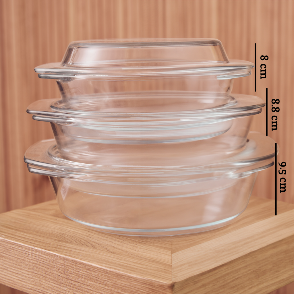 Set of Three Casserole Dishes | Ovenlove