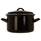 Porter Black Enamel 18cm Casserole Dish