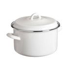 Porter White Enamel 22cm Casserole Dish