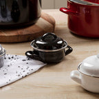 Porter Black Enamel 10cm Mini Casserole Dish