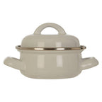 Porter White Enamel 10cm Mini Casserole Dish