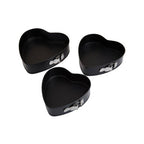 Set of Three Heart Shaped Springform Cake Tins | From Scratch