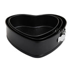 Set of Three Heart Shaped Springform Cake Tins | From Scratch