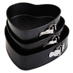 Set of Three Heart Shaped Springform Cake Tins | From Scratch
