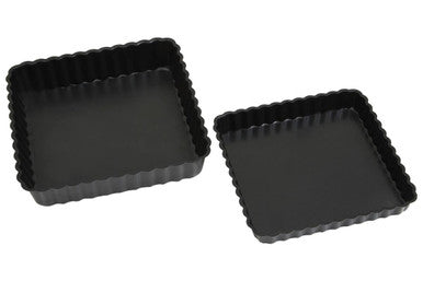 Set of Two Fluted Quiche Flan Tins | From Scratch