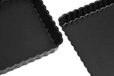 Set of Two Fluted Quiche Flan Tins | From Scratch