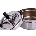 Chrome Effect Large Spinning Ashtray | Siberia