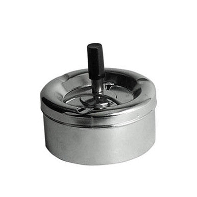 Chrome Effect Medium Spinning Ashtray | Siberia
