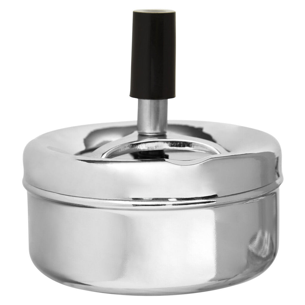 Chrome Effect Small Spinning Ashtray | Siberia