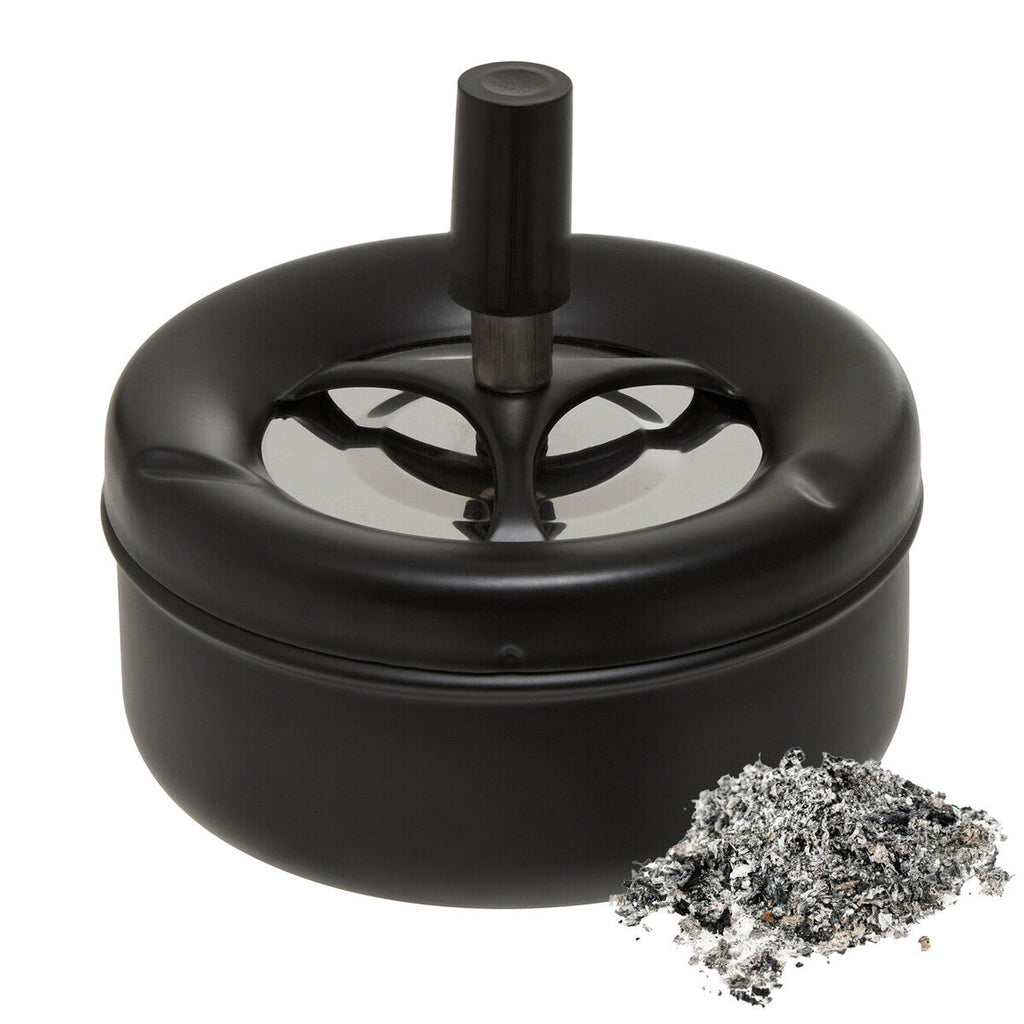 Medium Black Spinning Ashtray | Siberia