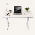 E-Max Electric Height Adjustable Desk White (Glass Top) – Purus Life