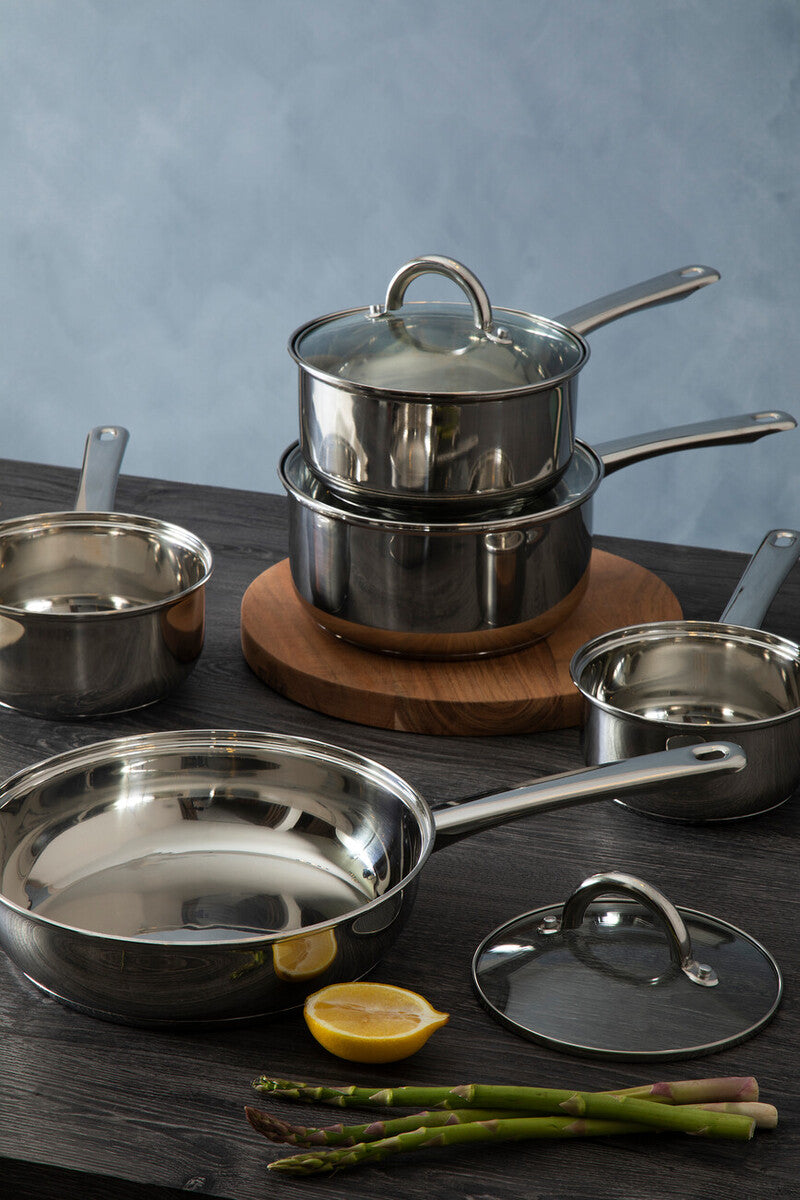 5 Piece Stainless Steel Pan Set | Crosse