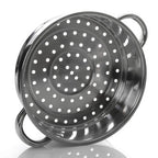 3 Tier Stainless Steel Steamer with Glass Lid | Crosse