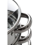 3 Tier Stainless Steel Steamer with Glass Lid | Crosse