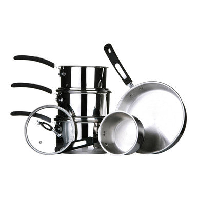 5 Piece Stainless Steel Cookware Set | Tenzo