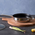 Crosse 24cm Stainless Steel Non Stick Frypan With Glass Lid
