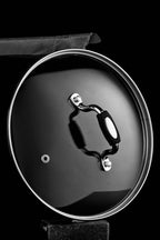 22 Cm Stainless Steel Chip Pan with Glass Lid and Wire Basket | Tenzo