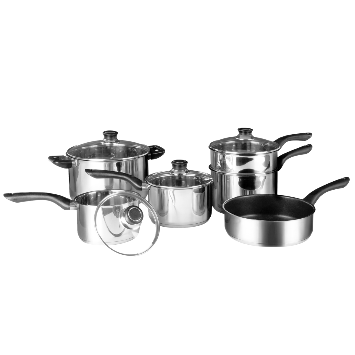 6 Piece Stainless Steel Cookware Set | Crosse