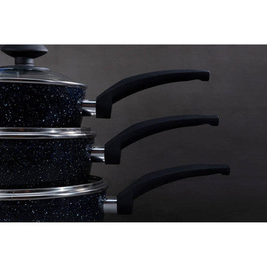16Cm Saucepan with Glass Lid | Stoneflam