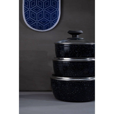 18Cm Saucepan with Glass Lid | Stoneflam