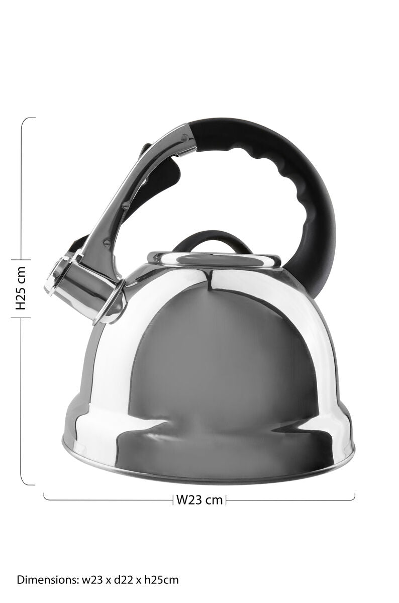 Mirrored 3.2 Ltr Whistling Kettle | Zion