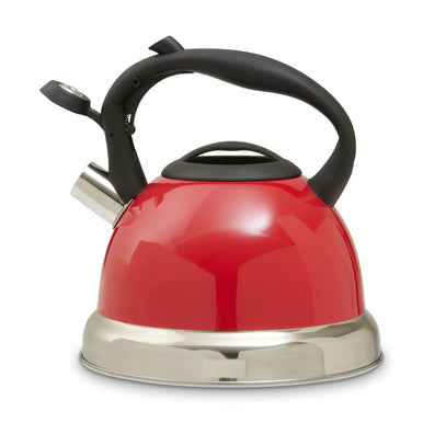 Red 3 Litre Whistling Kettle | Zion