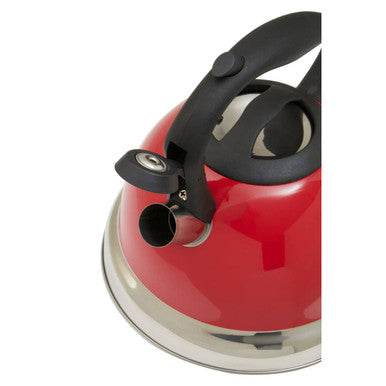Red 3 Litre Whistling Kettle | Zion