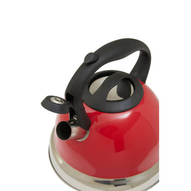 Red 3 Litre Whistling Kettle | Zion