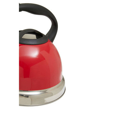 Red 3 Litre Whistling Kettle | Zion