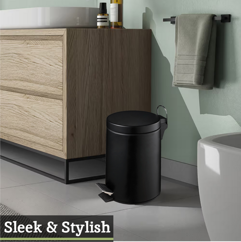 Black 3 Litre Pedal Bin | Parker