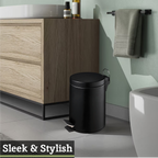Black 3 Litre Pedal Bin | Parker