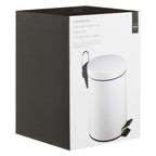 White 3 Litre Pedal Bin | Parker