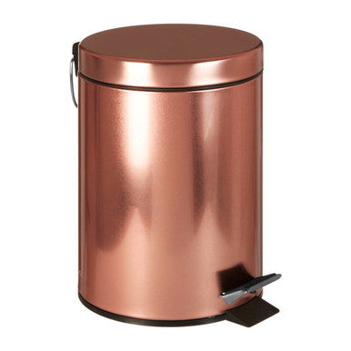 Rose Gold Finish 5 Litre Pedal Bin | Parker