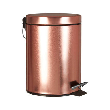 Rose Gold Finish 5 Litre Pedal Bin | Parker