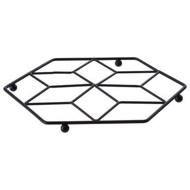Contour Matte Black Trivet | Vertex