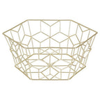 Contour Matte Gold Fruit Basket | Vertex