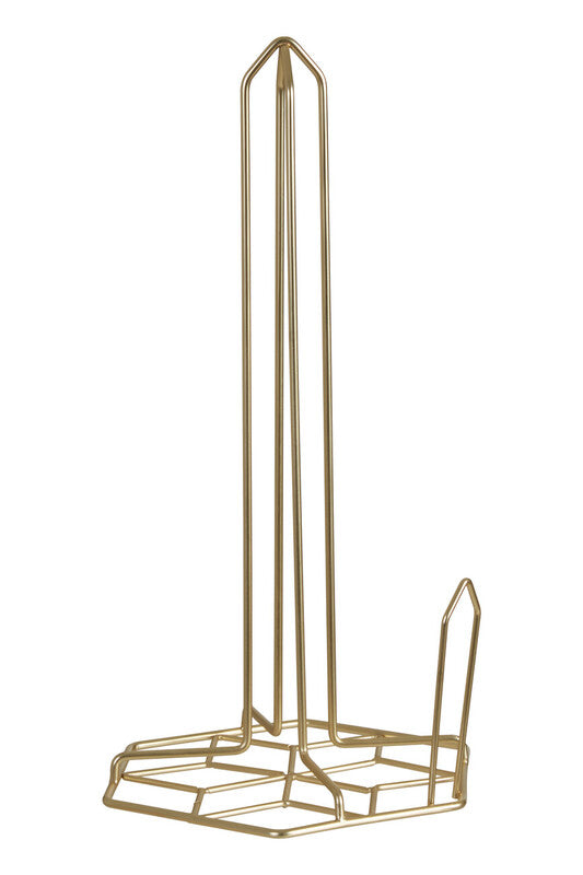 Kitchen Roll Holder with Matte Gold Finish | Vertex