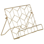 Contour Matte Gold Finish Cookbook Stand | Vertex
