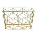Contour Matte Gold Storage Basket | Vertex