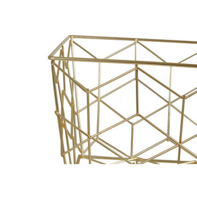 Contour Matte Gold Storage Basket | Vertex